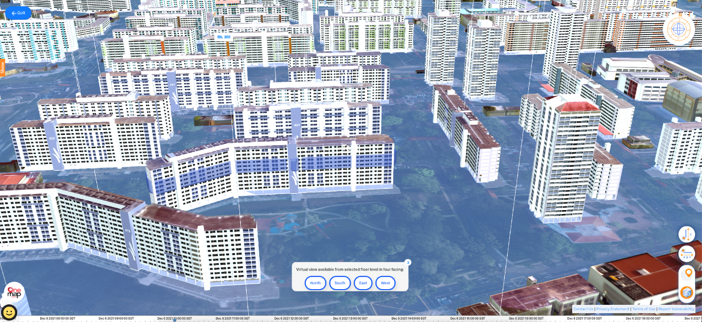 The NSEW view function on SLA OneMap3D_1.png